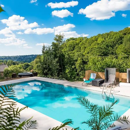 Nice Holiday Home In Nature With Sauna, Hot Tub En Swimming Pool Verviers Bagian luar foto