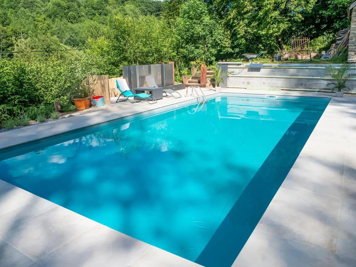 Nice Holiday Home In Nature With Sauna, Hot Tub En Swimming Pool Verviers Bagian luar foto
